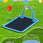 Octplay Splash Pad for Kids & Dogs, 102x87'' Large Sprinkler Pad Water Toys with Basketball Hoop, Thickened Non-Slip Splash Mat,