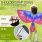 iROLEWIN Plum Eagle Parrot Costume for Kids - Large Bird Wings & Headband, Perfect for Halloween & Party Favors