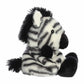 Aurora® Grévy Zebra™ Plush Stuffed Animal - 4" Small, White, Soft Polyester - Ideal for Kids' Rooms & Collectors