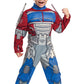 Disguise Optimus Prime Costume, Toddlers Muscle Transformer Costumes For Boys, Padded Character Jumpsuit, Toddler Size Small (2T), Blue & Red (104899S)