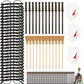 96 PCS Wizard Party Favors Set, Wand Pencils, Broom Pencils,Wizard Glasses with Round Frame No Lenses, Lightning Stickers, Gift 