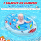 Zooawa Baby Swimming Floats For Pool With Safety Seat,Infant Baby Pool Float No Flip Thicken Swim Training For Baby Of 3-12 Mont
