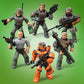 Mega Construx Halo Unsc Marine Platoon Pack Construction Set, Building Toys For Kids , Brown