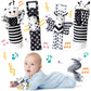 Infant Toys 0-6 Months, Newborn Baby Toys Rattle Socks | 4Pcs Wrist Rattles Foot Finders Sock Set - Newborn/Babies Essentials Mu