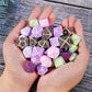 CiaraQ DND Polyhedral Dice Set (42pcs) with A Gold Pattern Drawstring Bag for Dungeons and Dragons RPG MTG Table Games. 6 Sets F