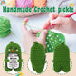 Mothers Day Gift for Mom from Daughter or Son - Funny Crochet Pickle Plush with Heart Card, Cute Handmade Present, Unique Stocki