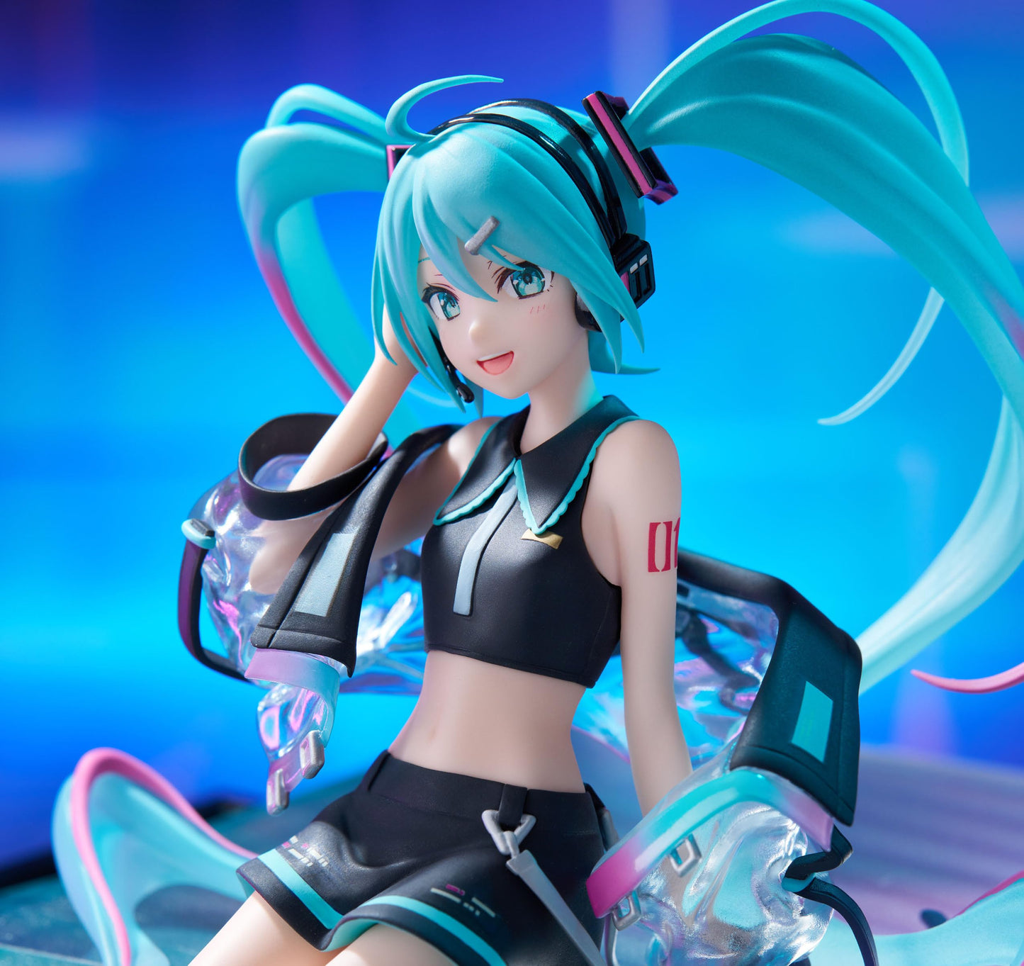 Furyu Corporation-Hatsune Miku Noodle Stopper Figure -Neon Cyber-