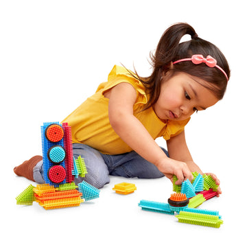 Battat- Bristle Blocks- Stem Interlocking Building Blocks- 36 Pc Playset- Developmental Toys For Toddlers & Kid- Basic Builder B