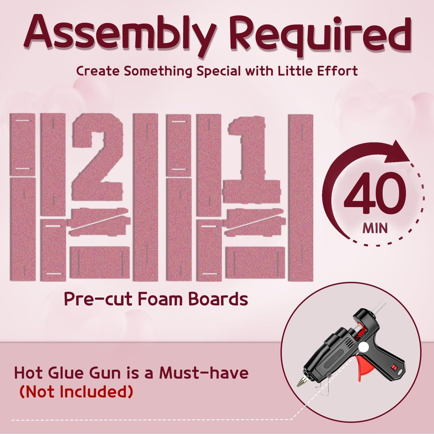 Marquee Numbers Pink 21St-Birthday Decorations: Large 3Ft Light Up Number Rose Gold 21 Birthday Decoration For Women Men Twenty