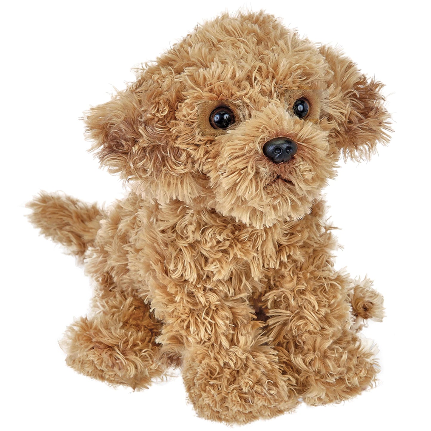 Bearington Collection Caramel Dog Stuffed Animal Puppy - Plush Dog Toys For Kids, Goldendoodle Labradoodle Plushies - 13 Inch