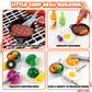 68 Pcs Toy Bbq Grill Set For Kids, With Light, Sound & Play Food, Kids Grill Playset Kitchen Toys Set, Birthday Gifts For 2-6 Ye
