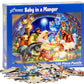Vermont Christmas Company Baby In A Manger Jigsaw Puzzle 100 Piece, Large Pieces Perfect For Kids And Seniors