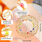 Skylety 2 Pieces Mandala Flower Basket Toy Flexible Iron Basket Creative Handmade Magic Loops Wire Fidget Toy For Teens Christmas Winter Party Favors (Purple, Gold)