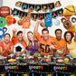 4 Pack Sports Themed Party Decorations - Baseball Basketball Football Soccer Tablecloth For Sports Birthday Party Supplies, Supe