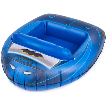 Swimways Dc Batman Batmobile Inflatable Water Boat Vehicle, Inflatable Pool Floats And Kids Pool Toys, Batman Pool Party Supplie