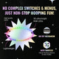 Ultrahoop Shuffle Led Hoop - 30 Smart Auto Color Changing Led Lights With 100+ Modes & Patterns - Rechargeable Battery, Hdpe Collapsible, Advanced To Beginner Hoola Hoops - 32” X 3/4' Od - Ultrapoi