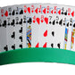 Twin Tier Premier Playing Card Holder (Set Of 2) - Holds Up To 32 Playing Cards Easily - 12 1/2' X 4 1/2' X 2 1/4' - Stack For Storage - Made In The Usa (Green)