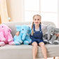 JellyMallow Plush Dog Pillow, 24" Brown Weighted Stuffed Animal, 5 lbs, Cute Gift for Kids & Adults