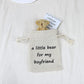 Luokifur Pocket Bear Boyfriend Long-Distance Teddy Bear I Love You Gift Couple Long-Distance Relationship Gift (Boyfriend)