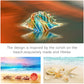 Qfkris 10' Blown Glass Conch Shell Figurines Collectible Crystal Glass Art Seashell Sculpture Paperweight For Centerpiece Decoration