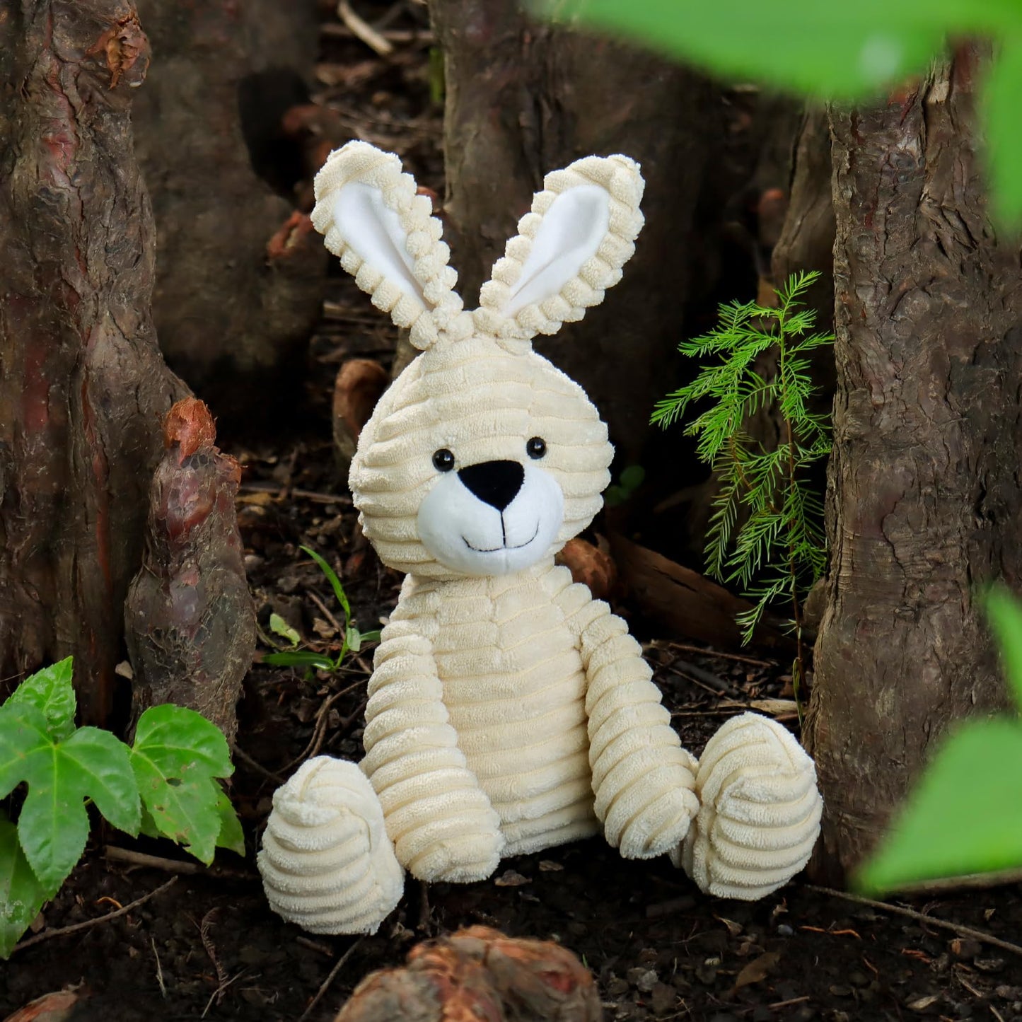 Apricot Lamb Toys Plush Corduroy Rabbit Bunny Stuffed Animal Soft Cuddly Perfect for Child (Medium,12 Inches
