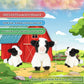 Forest & Twelfth 6'' Stuffed Cow Soft Plush Toy, Cute Stuffed Animal For Boys And Girls, Realistic Looking Small Stuffed Animals