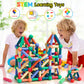 Urec 64Pcs Magnetic Building Blocks, Montessori Magnet Toys For Toddlers, Stem Learning Toys For Boys And Girls, Creativity Kids Games, Abs Material, Non-Toxic, Ages 3+, Mgb-64