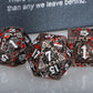 ARUOHHA Metal D&D Dice Set with Gift Box, Dragon Design Blood DND Dice D + D Large Polyhedral Dice for Dungeons and Dragons Role