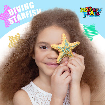 Novelty Place 6 Pcs Diving Starfish Pool Toys For Kids - Colorful Simulated Star Fish Sea Animals Underwater Dive Throw Toy Set - Perfect For Summer Beach Games, Pool Parties And Dive Training