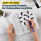 10-Pack Large Print Crossword Puzzles For Seniors Plus 2 Fill-In Puzzle Books And 4 Pens - Big, Bold, Easy-To-Read, Perfect Brai