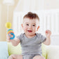 Hape Rattling Rings Teether | Movable Teething & Rattle Shake Toy For Babies, Soft Colors