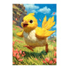 Katomula 100 Mtg Card Sleeves With 100 Inner Sleeve, Textured Back Art Sleeves, Fit Standard Size Cards-Painting Chocobo