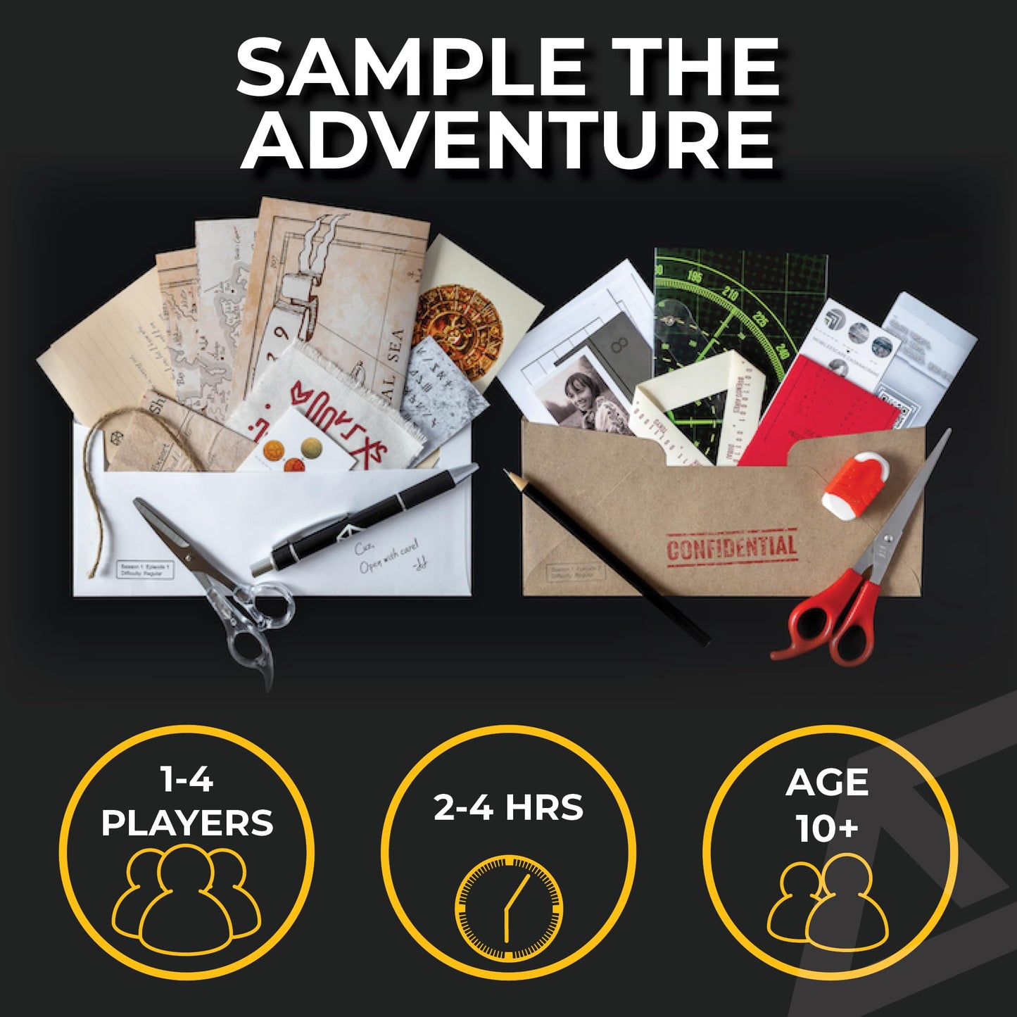 Escape Mail - Escape Room Kit for Family | Ages 15+, 1-4 Players | Mail Game | DIY Mystery for Adults & Teens - Standard - Episo