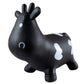 AppleRound Cow Bouncer with Air Pump  Inflatable Space Hopper  Ride-on Bouncy Animal (Black)