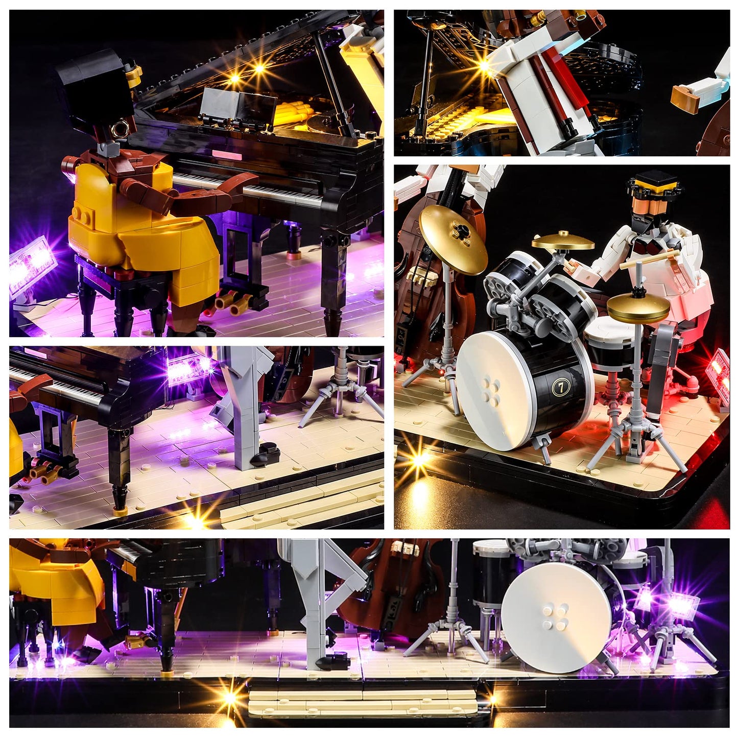 Yeabricks Led Light For Lego 21334 Ideas Jazz Quartet Building Blocks Model (Lego Set Not Included)