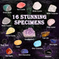 Gemstone Dig Kit, 16 Real Gem Stones And Crystals Excavation Kit, Stem Educational Toys Science Kit For Kids 5-7 8-12, Easter Basket Stuffers Gifts For Boys Girls
