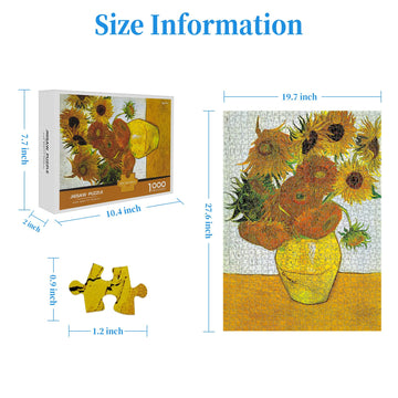 1000 Pieces Jigsaw Puzzles For Adults Sunflower By Van Gogh Puzzle 1000 Pieces, Puzzles For Adults 1000 Pieces Jigsaw Puzzles 1000 Pieces For Adults Jigsaw Puzzles 1000 Pieces, Puzzles 1000 Piece