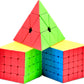 D ETERNAL Speed Cube Combo Set 4X4 5X5 and Pyraminx Pyramid Triangle Puzzle Cubic Bundle Toy Game