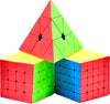D ETERNAL Speed Cube Combo Set 4X4 5X5 and Pyraminx Pyramid Triangle Puzzle Cubic Bundle Toy Game