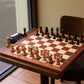 A&A 18.875'' Professional Wooden Tournament Chess Board/Mahogany & Maple Inlaid /2.0'' Squares W/Notation
