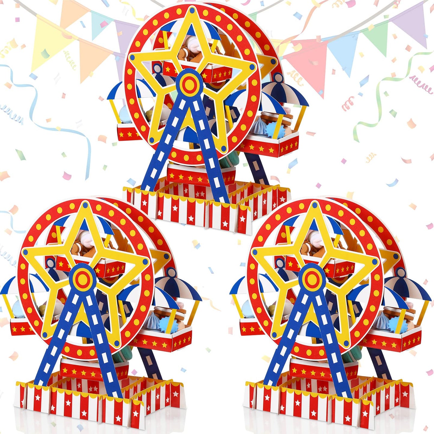 Carnival Ferris Wheel Centerpiece Carnival Theme Party Decorations Carnival Cake Holder Circus Carnival Favor Supplies for Candy