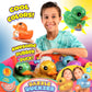 JA-RU Giant Glitter Rubber Ducks (2 Ducks Assorted) 7'' Large Rubber Duck. Kid Bath Toys. Stress Relief Fidget. Beach & Pool Toy
