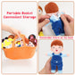 Qpewep Basket Of Baby Plush Dolls - 8' Plush Diversity Baby Dolls- 6 Piece Set Interchangeable Clothes Soft Stuffed Plush Figures For All Ages Xmas Gift
