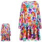 Rainbow Dog Dresses Matching Doll&Girls Long Sleeve Birthday Gifts 4T 5T