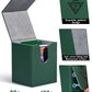Zlca Card Deck Box For Mtg Yugioh Tcg, Card Storage Box With Dividers Holds 100+ Sleeved Cards, Premium Card Deck Case Compatible With Ccg Trading Cards (Green,Puzzle)