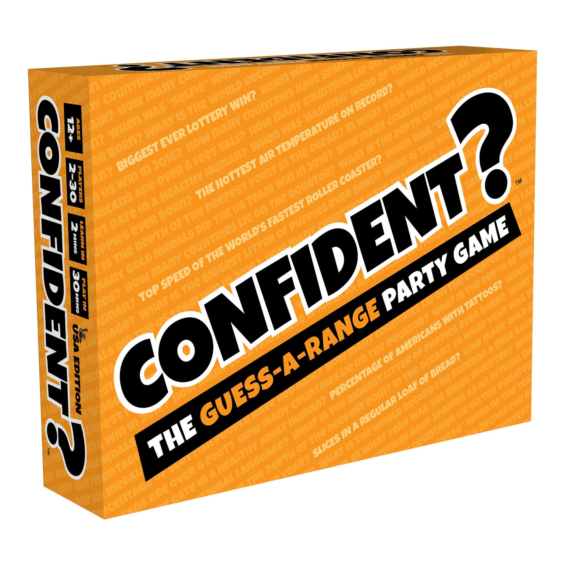 Confident Party Game - Family Trivia & Guessing Fun with Quick Gameplay  Ideal for Game Nights & Parties for Kids & mature-themeds  Ages 12+  2-30 Players  30 Minute Playtime