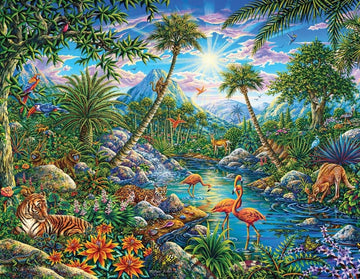 Springbok'S 100 Piece Children'S Jigsaw Puzzle Discovery Island - Made In Usa