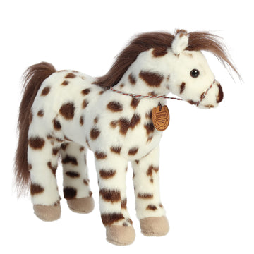 Aurora® Exquisite Breyer® Showstoppers Knabstrupper Stuffed Animal - Realistic Detailing - Imaginative Play - White 13 Inches