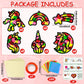 Qyeahkj 36 Set Unicorn Suncatchers Crafts for Kids DIY Unicorn Tissue Paper Crafts Window Stained Glass Effect Rainbow Hanging D