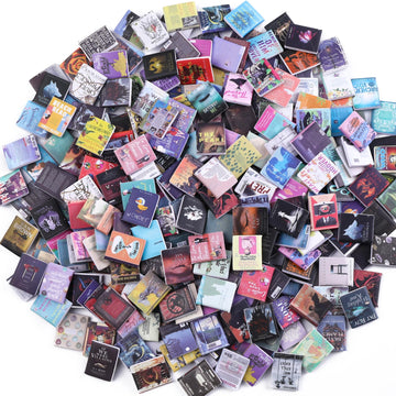 Diydec 300Pcs Mini Books Miniatures Dollhouse Books For Anxiety Bookshelf Tiny Plastic Books For Dollhouse Decor Accessories Diy